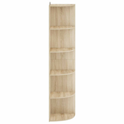 Corner Shelf 5-Tier 41.5 x 41.5 x 178 cm Engineered Wood