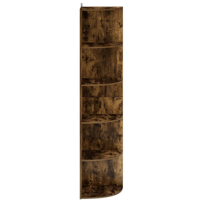 Corner Shelf 5-Tier 41.5 x 41.5 x 178 cm Engineered Wood