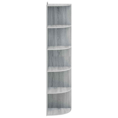Corner Shelf 5-Tier 41.5 x 41.5 x 178 cm Engineered Wood