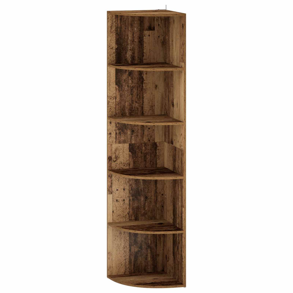 Corner Shelf 5-Tier 41.5 x 41.5 x 178 cm Engineered Wood