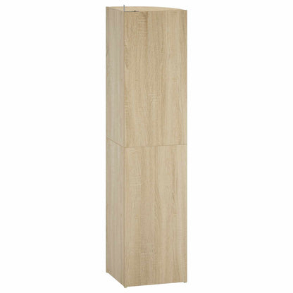 Corner Shelf 4-Tier 41.5 x 41.5 x 143 cm Engineered Wood