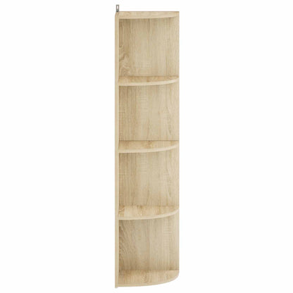 Corner Shelf 4-Tier 41.5 x 41.5 x 143 cm Engineered Wood