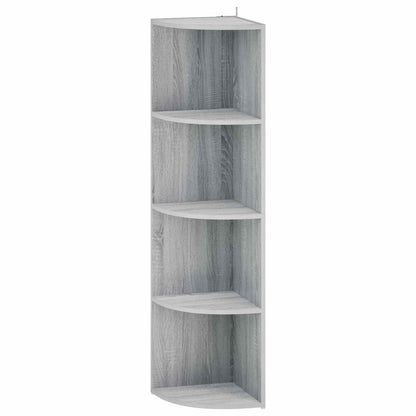 Corner Shelf 4-Tier 41.5 x 41.5 x 143 cm Engineered Wood