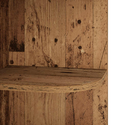 Corner Shelf 4-Tier 41.5 x 41.5 x 143 cm Engineered Wood