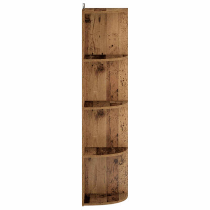 Corner Shelf 4-Tier 41.5 x 41.5 x 143 cm Engineered Wood