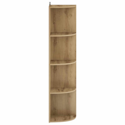 Corner Shelf 4-Tier 41.5 x 41.5 x 143 cm Engineered Wood