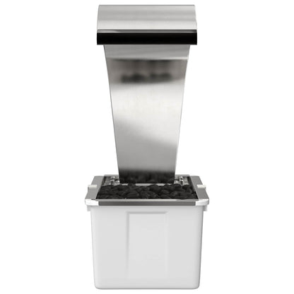 Garden Waterfall Stainless Steel 304 54.5 x 34 x 83 cm Silver