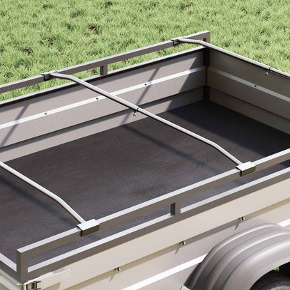 Tarpaulin Bracket for Trailers Silver 102-155 cm Aluminum