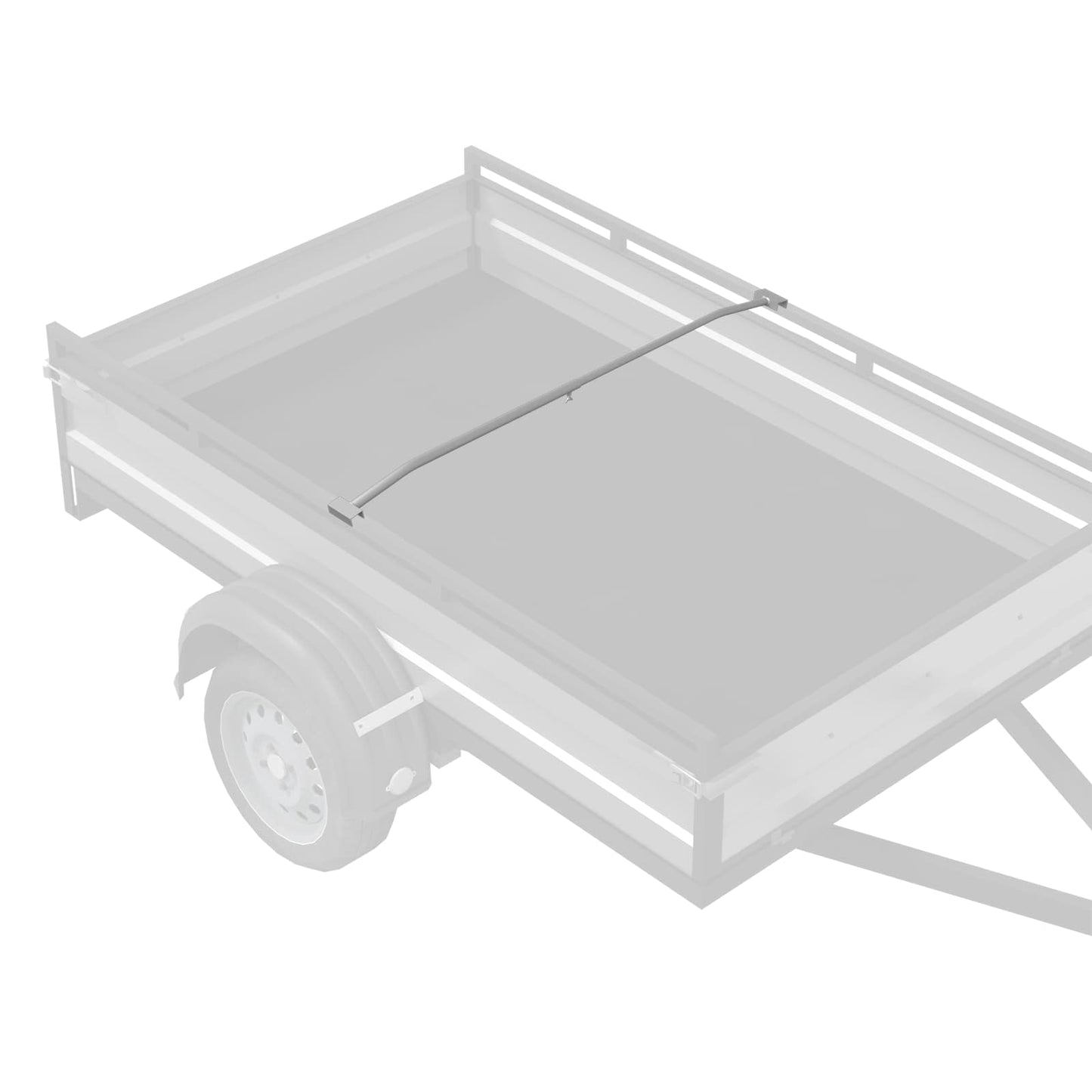 Tarpaulin Bracket for Trailers Silver 136-218 cm