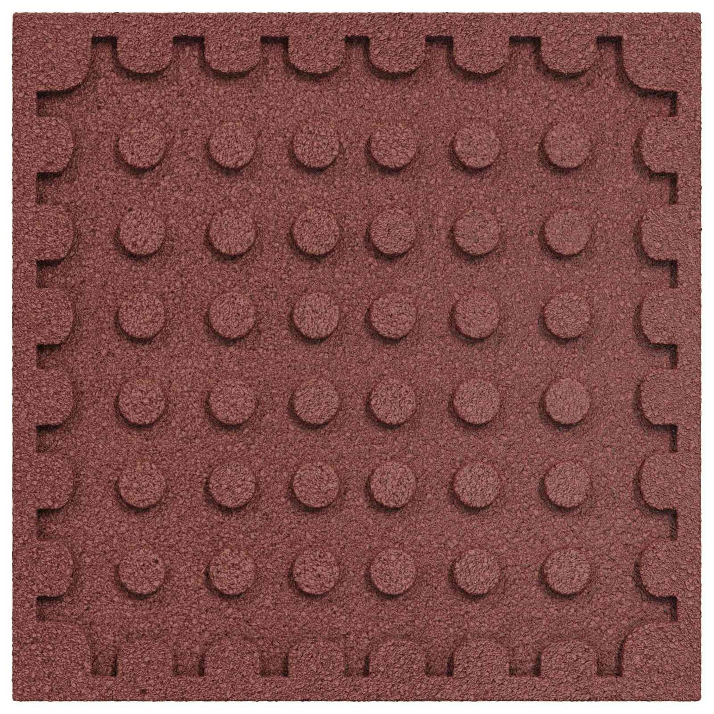 Fall Protection Tiles 24 pcs Red 50 x 50 cm Rubber