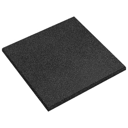 Fall Protection Tiles 18 pcs Black 50 x 50 cm Rubber