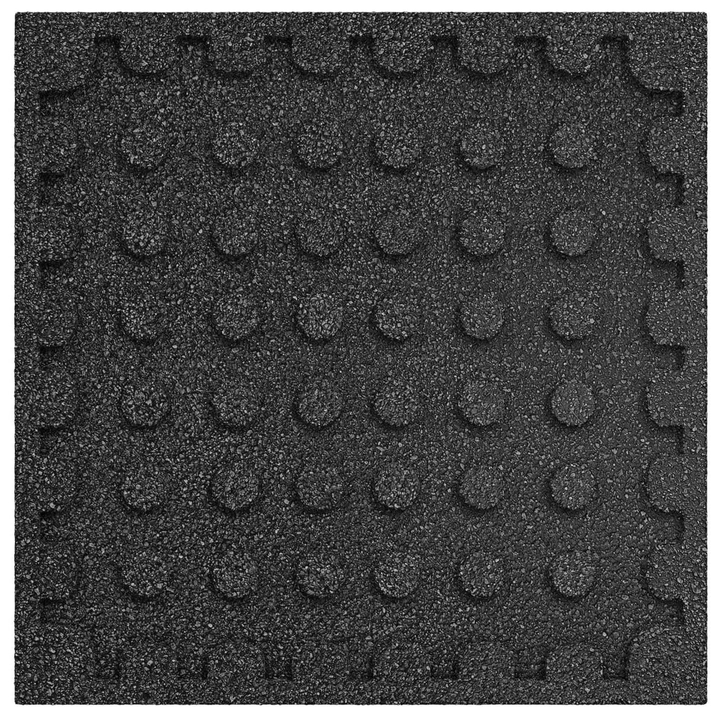 Fall Protection Tiles 24 pcs Black 50 x 50 cm Rubber