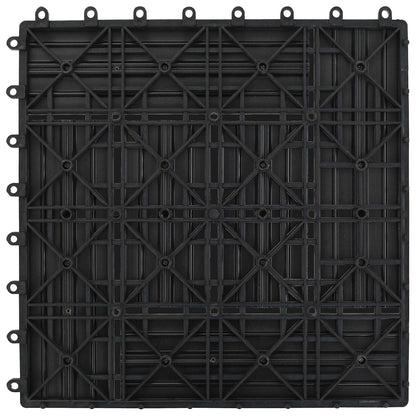 Decking Tile 22 pcs Grey 30 x 30 cm WPC