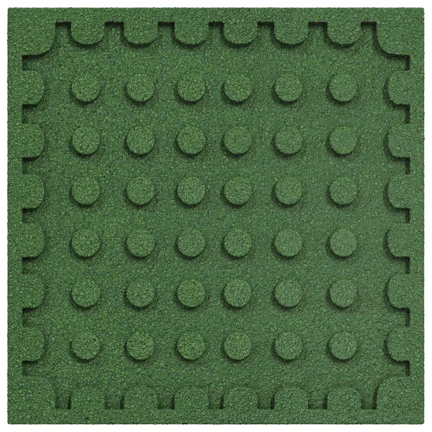 Fall Protection Tiles 24 pcs Green 50 x 50 cm Rubber