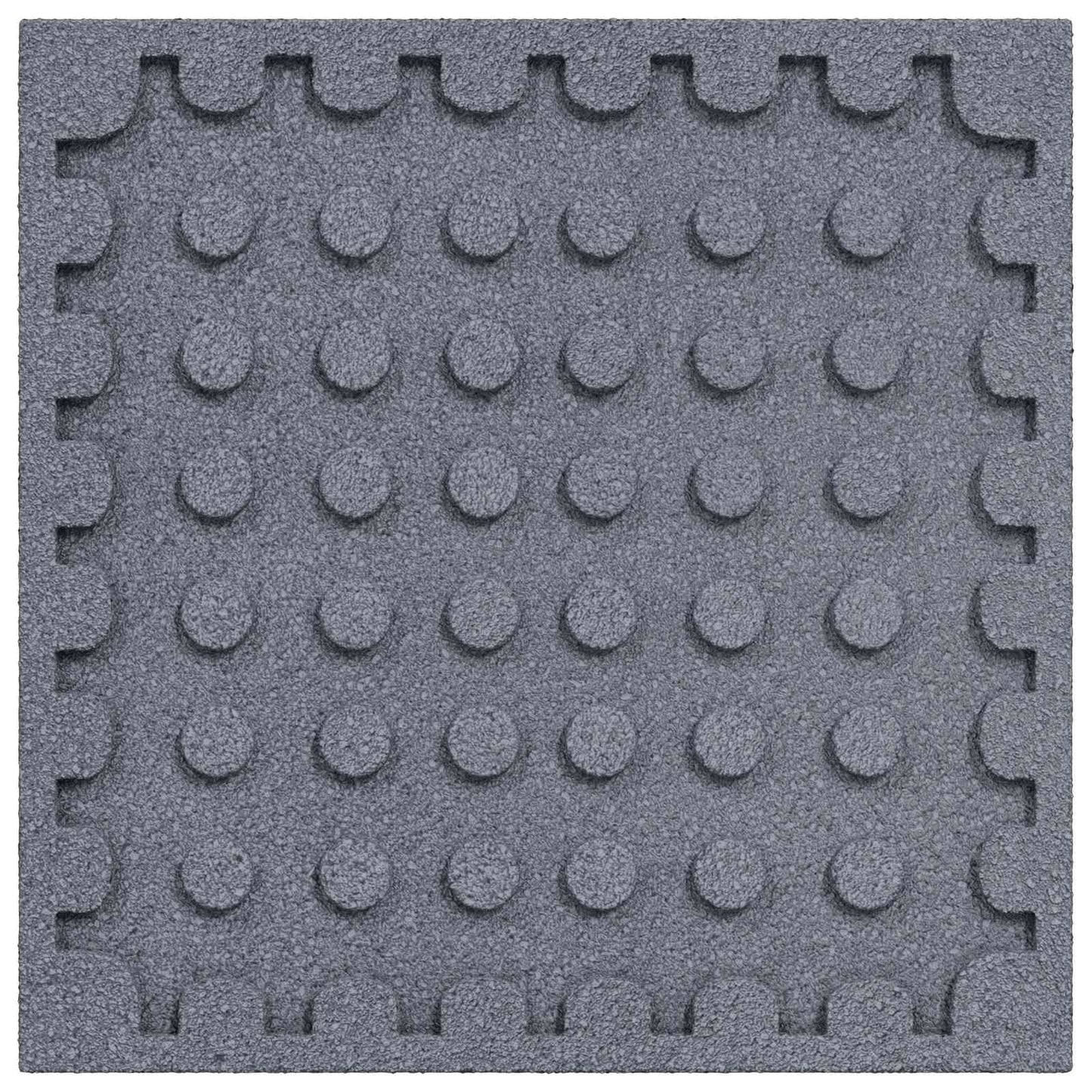 Fall Protection Tiles 12 pcs Grey 50 x 50 cm Rubber