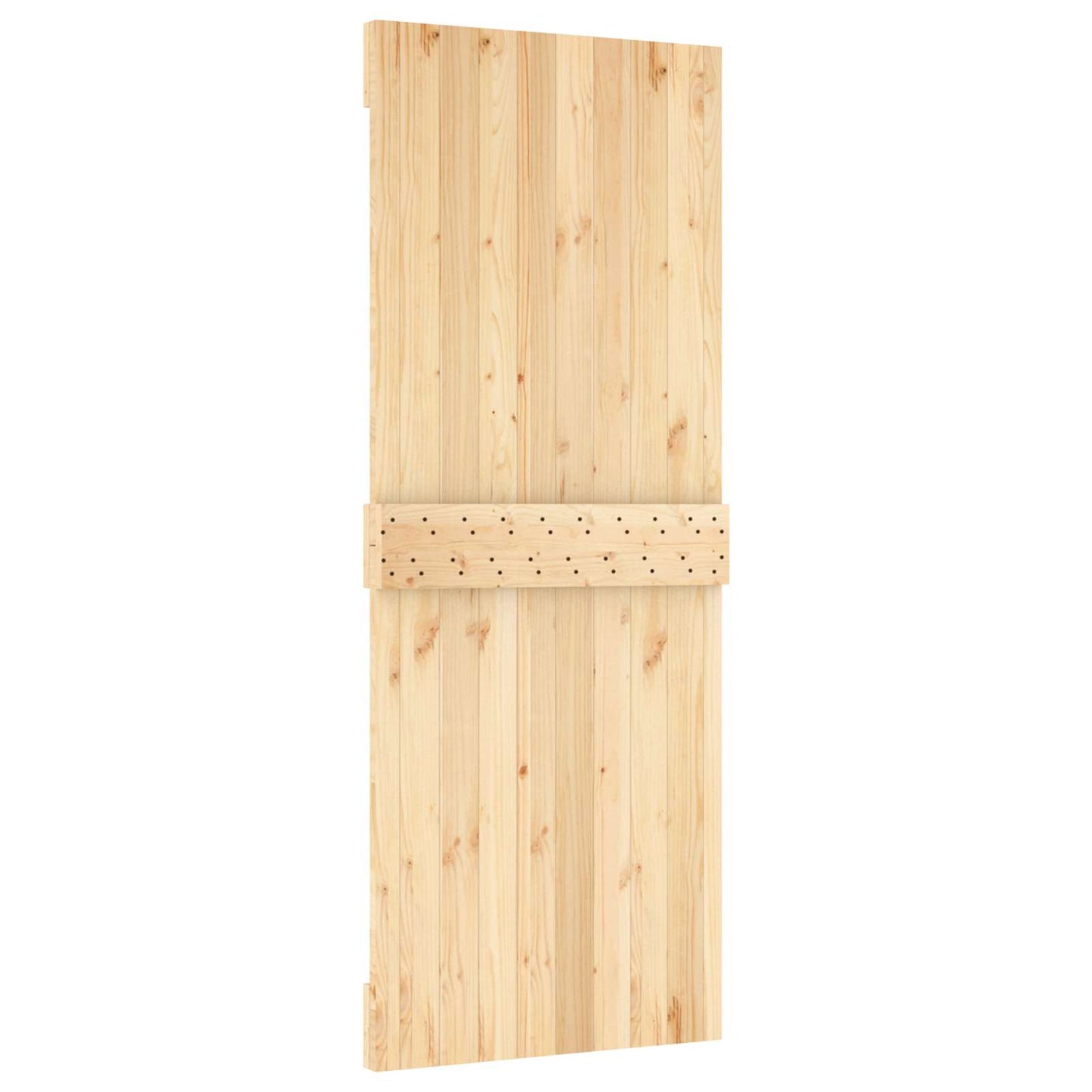 Sliding Door 80 x 210 cm Solid Pine Wood (Untreated)