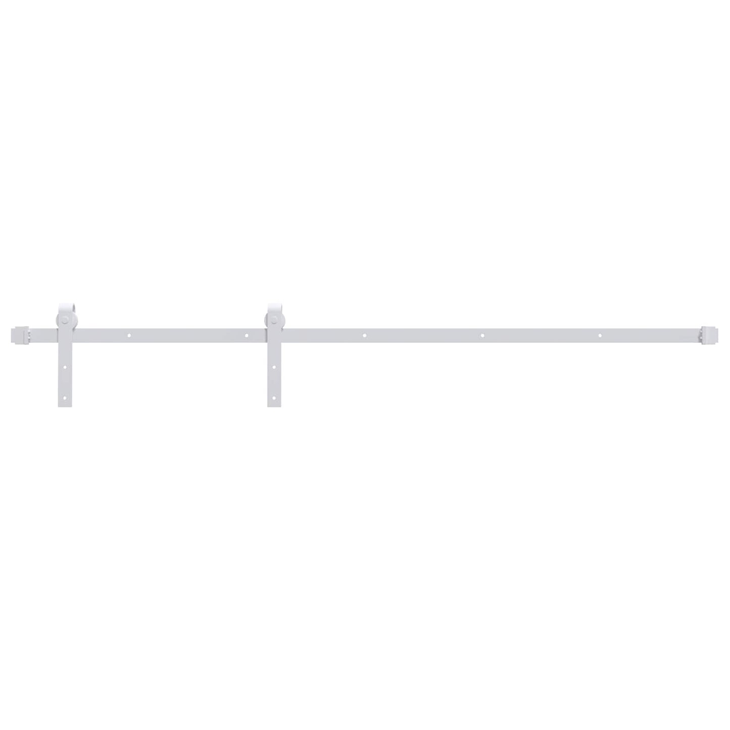 Sliding Door Natural and White 100 x 210 cm Solid Pine Wood