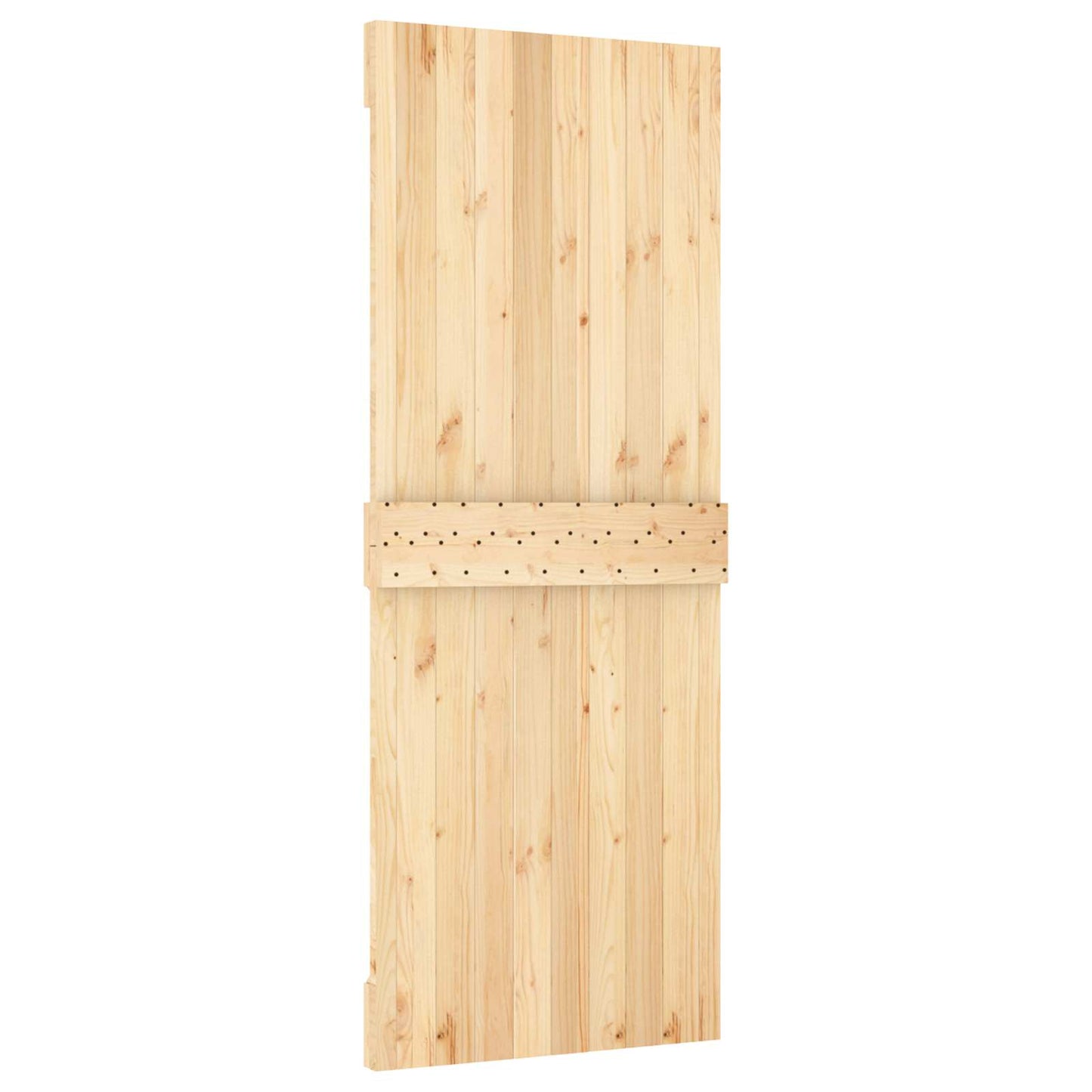 Sliding Door 80 x 210 cm Solid Pine Wood (Untreated)