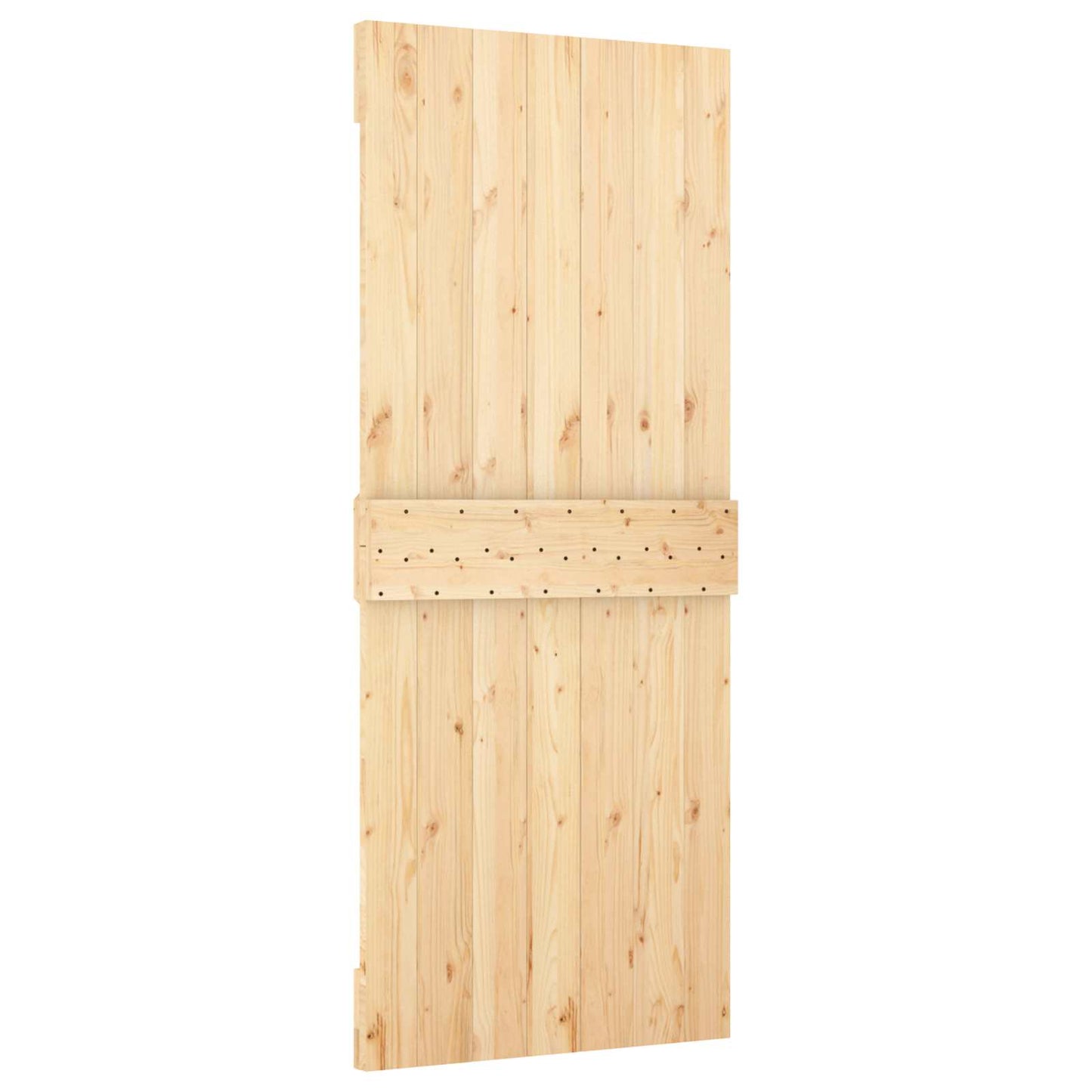 Sliding Door 85 x 210 cm Solid Pine Wood (Untreated)