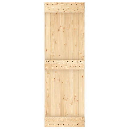 Sliding Door 70 x 210 cm Solid Pine Wood (Untreated)