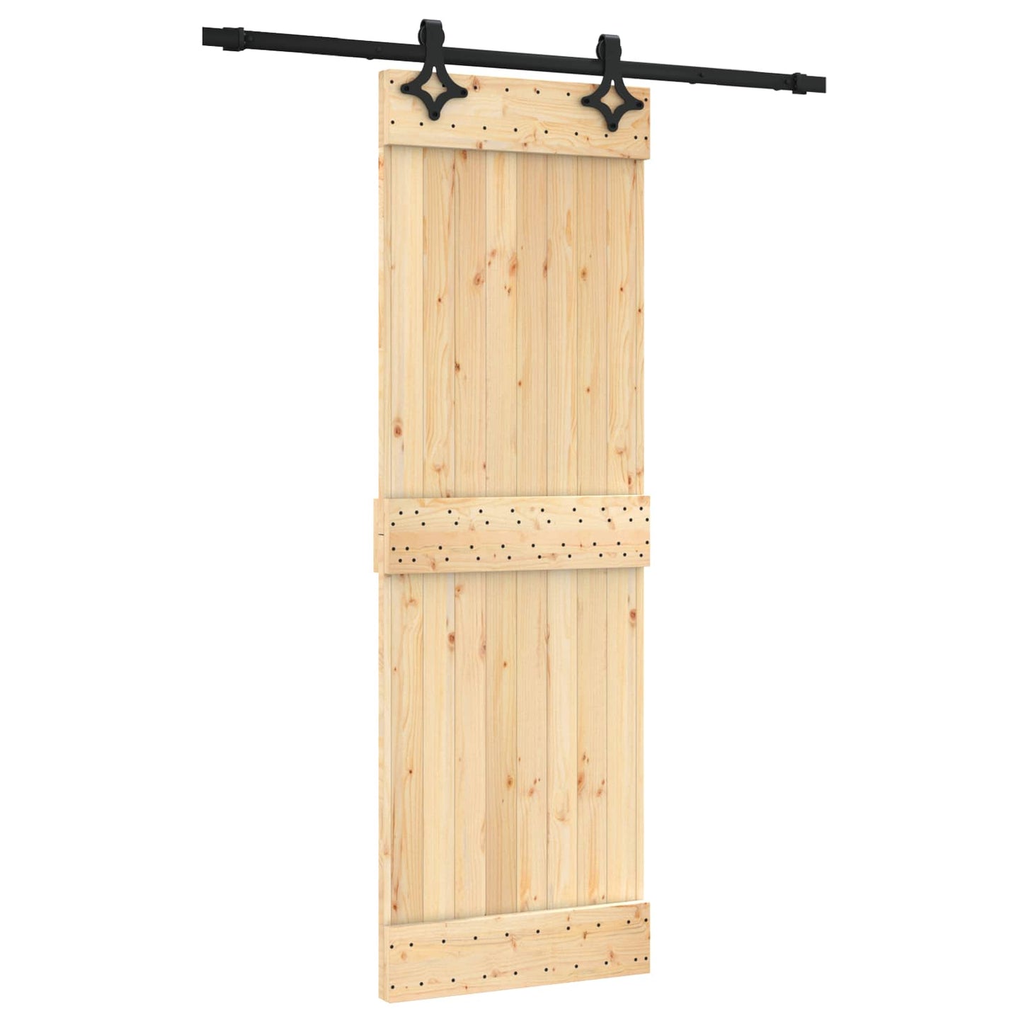 Sliding Door 70 x 210 cm Solid Pine Wood (Untreated)