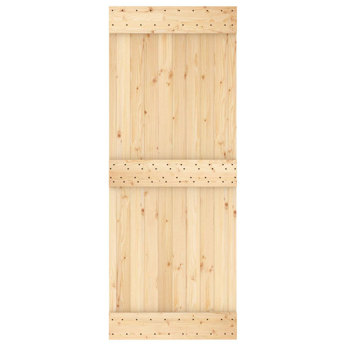 Sliding Door 80 x 210 cm Solid Pine Wood (Untreated)