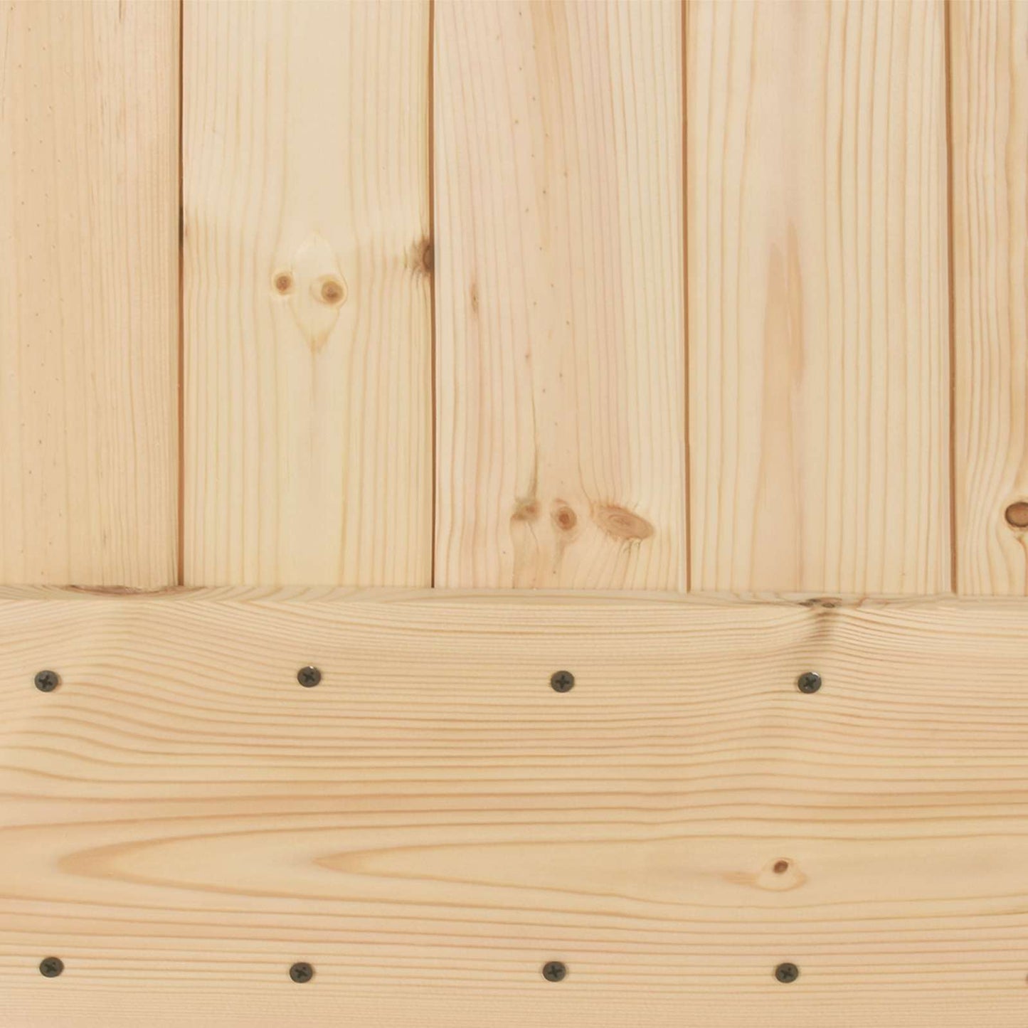 Sliding Door Natural and Black 70 x 210 cm Solid Pine Wood