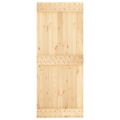 Sliding Door 85 x 210 cm Solid Pine Wood (Untreated)