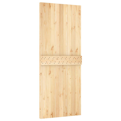 Sliding Door 85 x 210 cm Solid Pine Wood (Untreated)