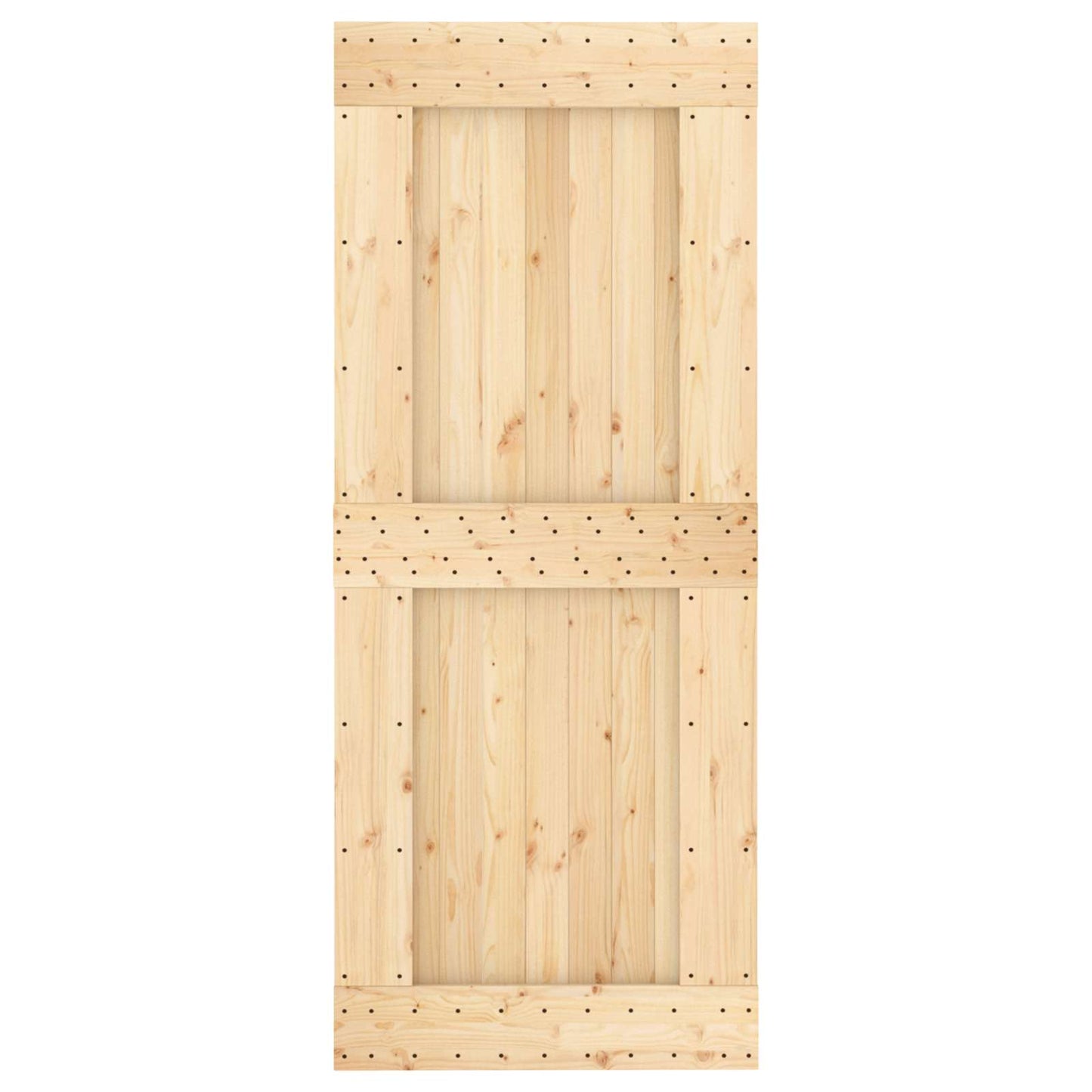 Sliding Door 85 x 210 cm Solid Pine Wood (Untreated)