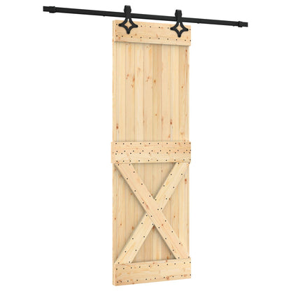 Sliding Door 70 x 210 cm Solid Pine Wood (Untreated)