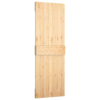 Sliding Door 70 x 210 cm Solid Pine Wood (Untreated)