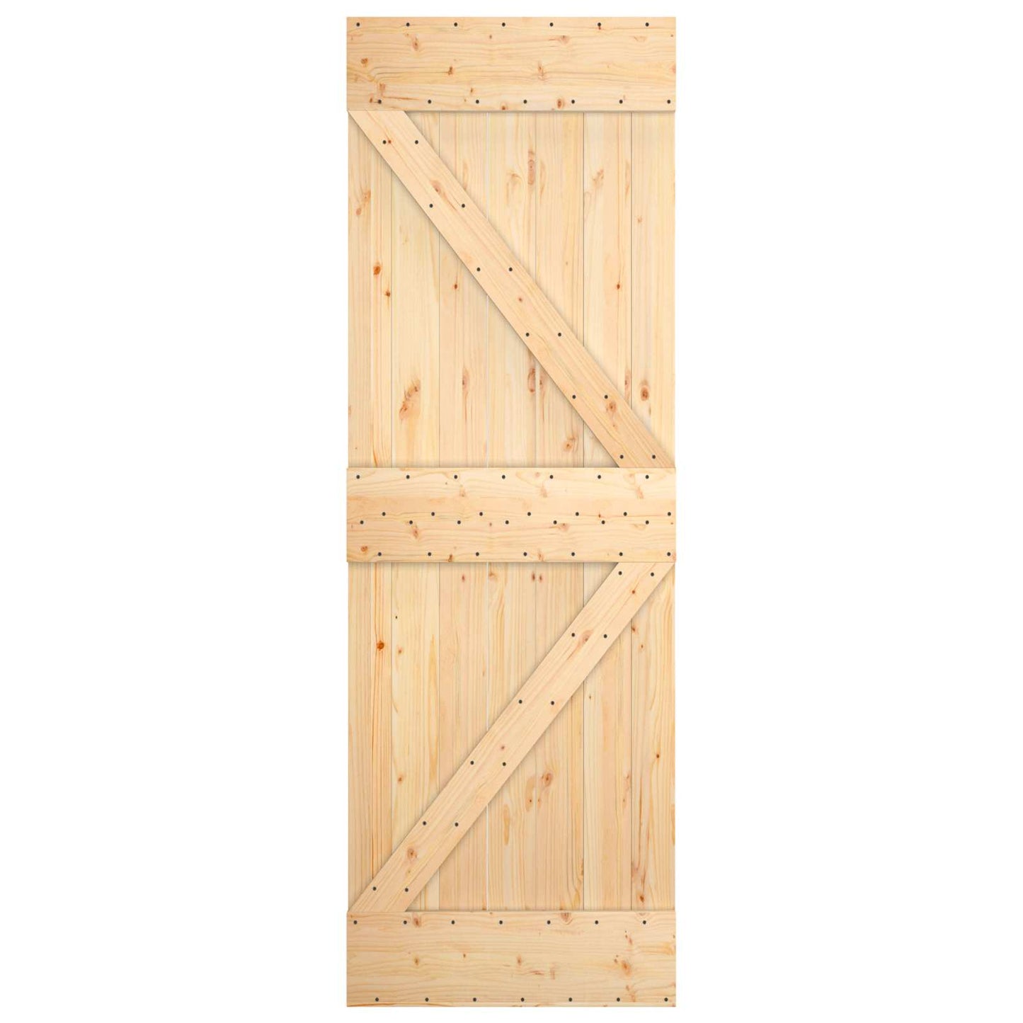 Sliding Door 70 x 210 cm Solid Pine Wood (Untreated)