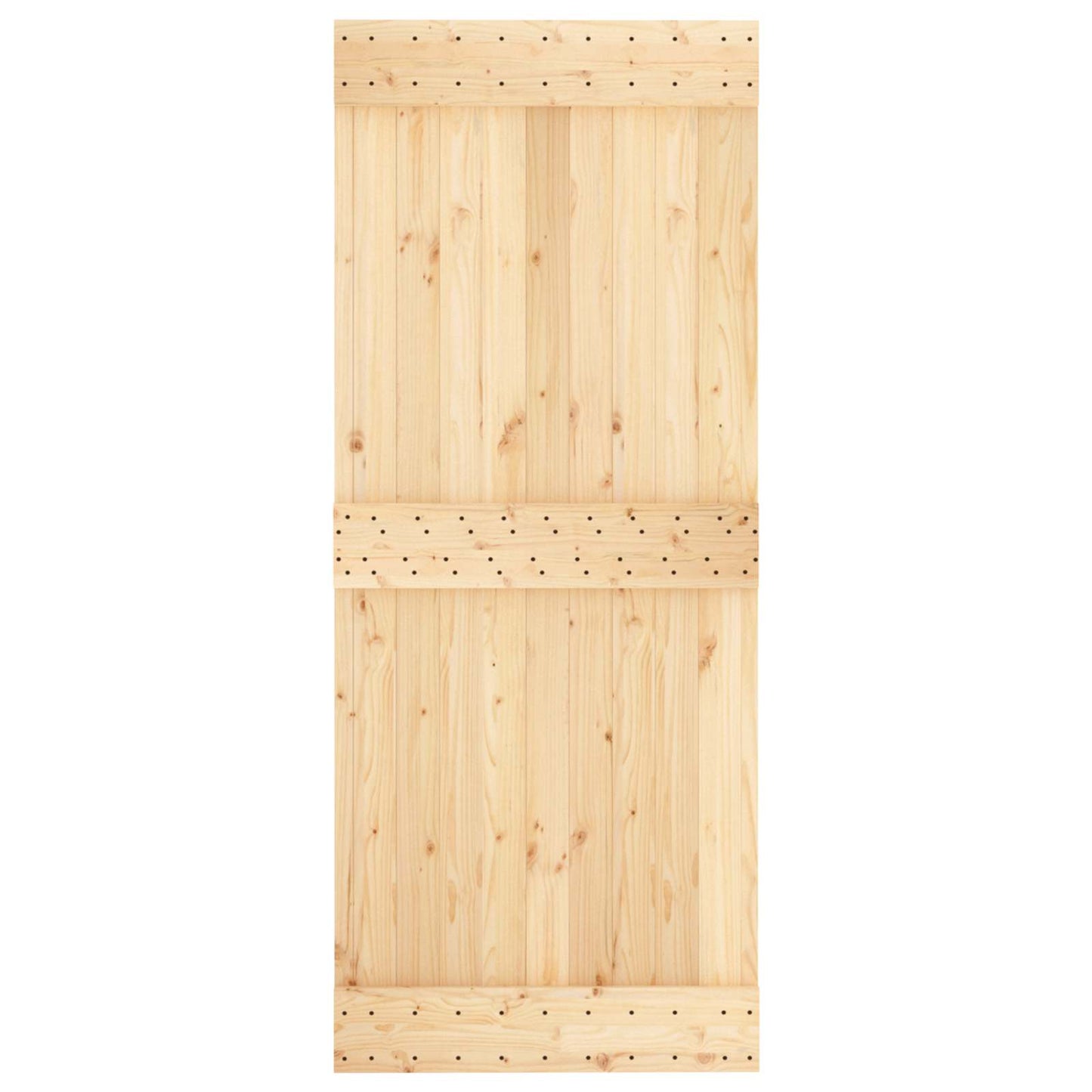 Sliding Door 85 x 210 cm Solid Pine Wood (Untreated)