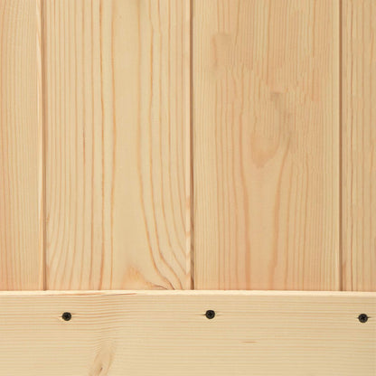 Sliding Door 90 x 210 cm Solid Pine Wood (Untreated)