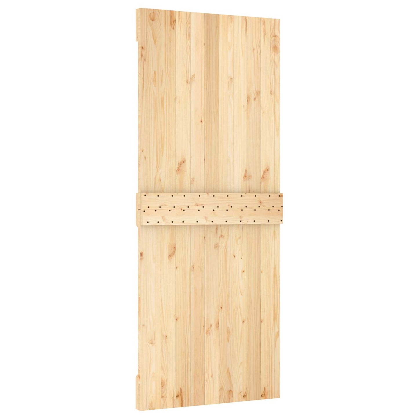 Sliding Door 85 x 210 cm Solid Pine Wood (Untreated)