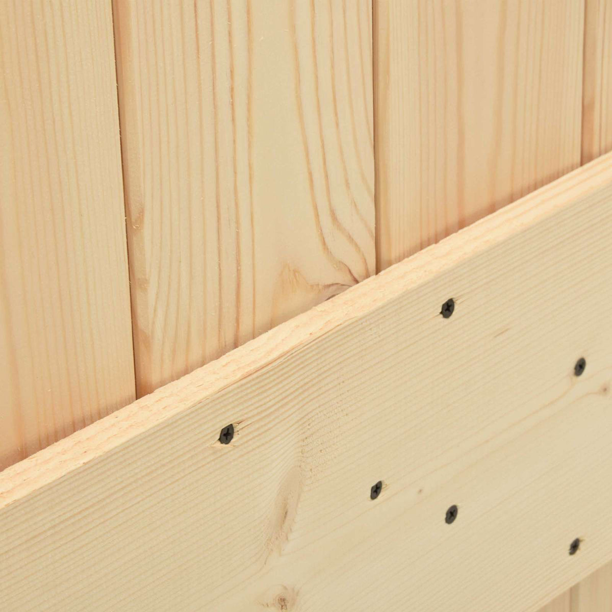 Sliding Door 80 x 210 cm Solid Pine Wood (Untreated)