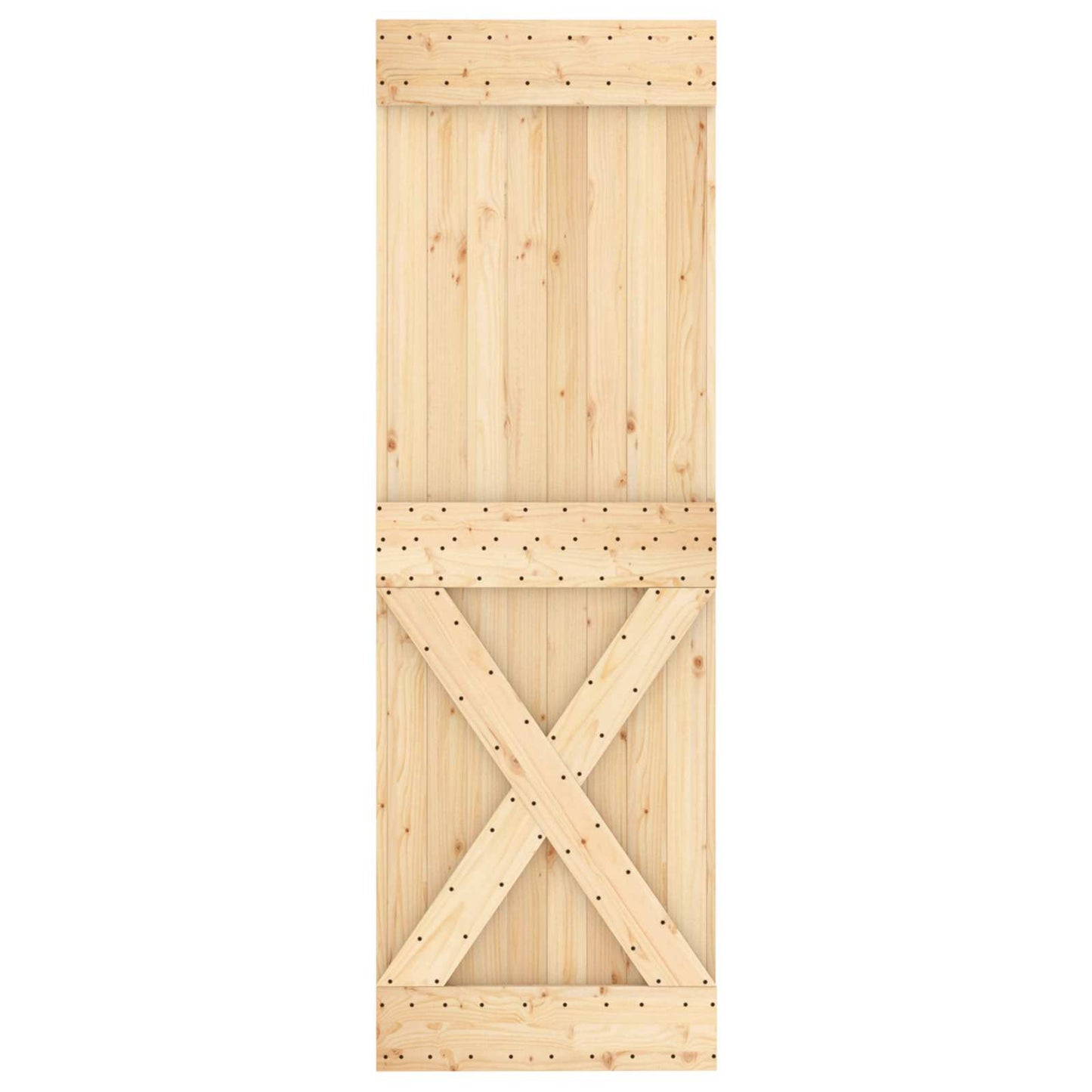 Sliding Door 70 x 210 cm Solid Pine Wood (Untreated)