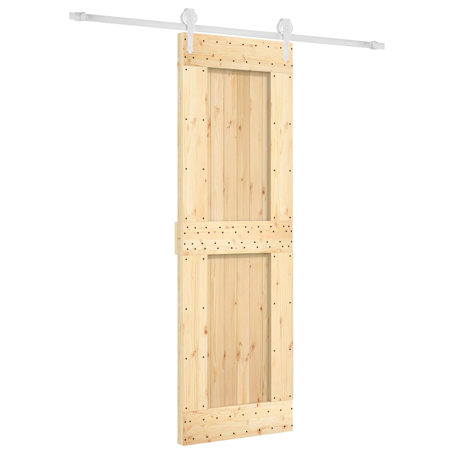 Sliding Door 70 x 210 cm Solid Pine Wood (Untreated)