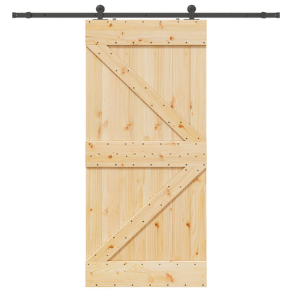 Sliding Door NARVIK Natural and Black