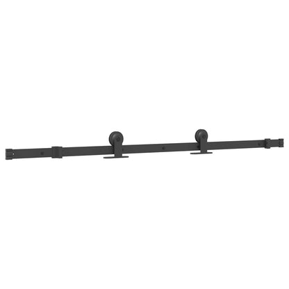 Sliding Door NARVIK Natural and Black 85 x 210 cm (152.5 cm)