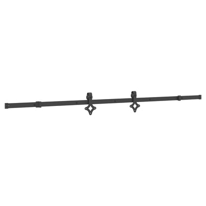 Sliding Door NARVIK Natural and Black 95 x 210 cm (213.5 cm)