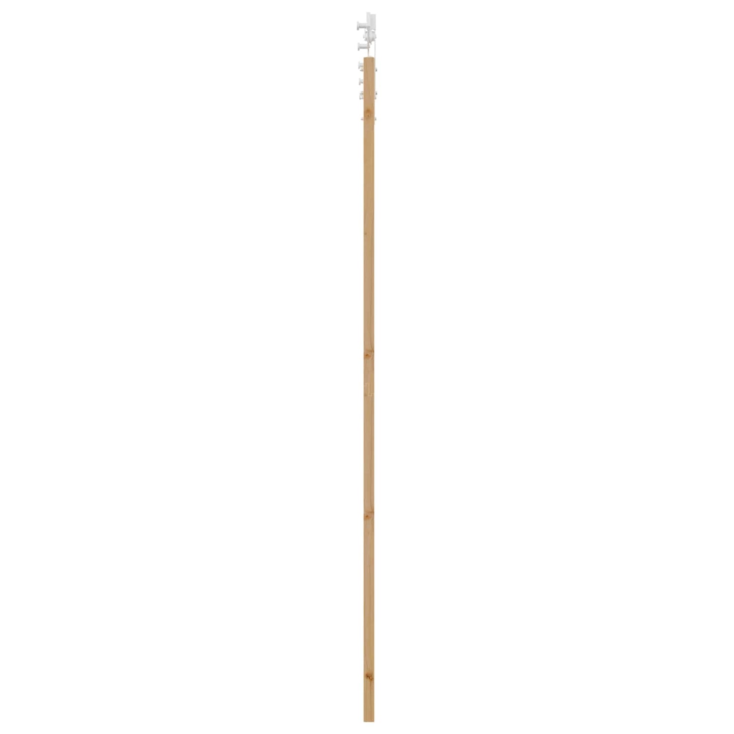 Sliding Door Natural and White 83 x 232 cm Solid Pine Wood