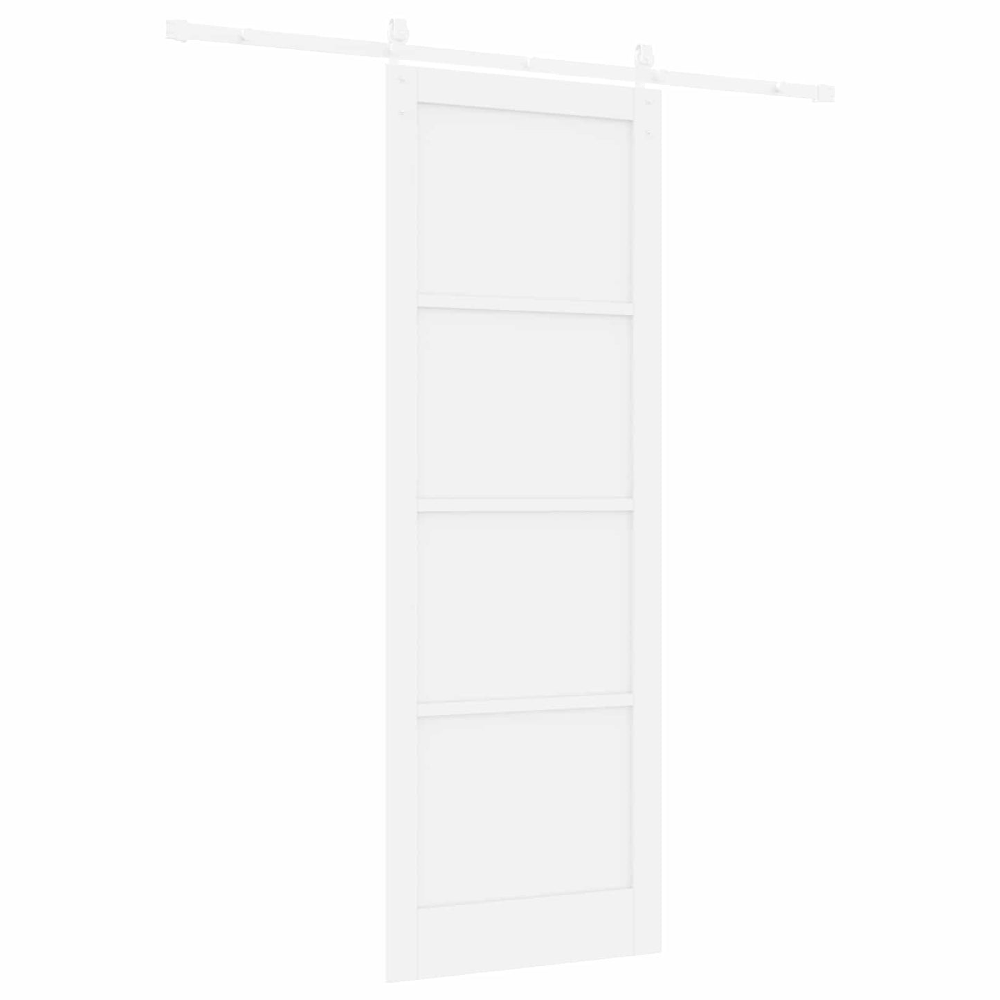 Sliding Door White 83 x 232 cm Solid Pine Wood