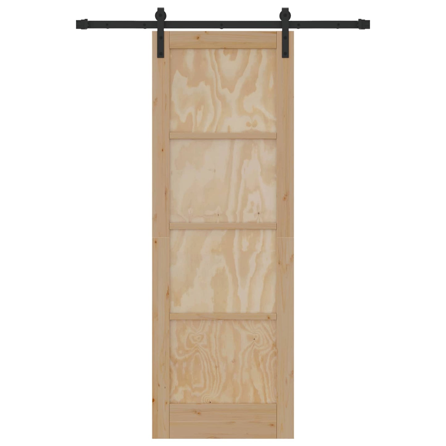 Sliding Door Natural 73.5 x 211 cm Solid Pine Wood