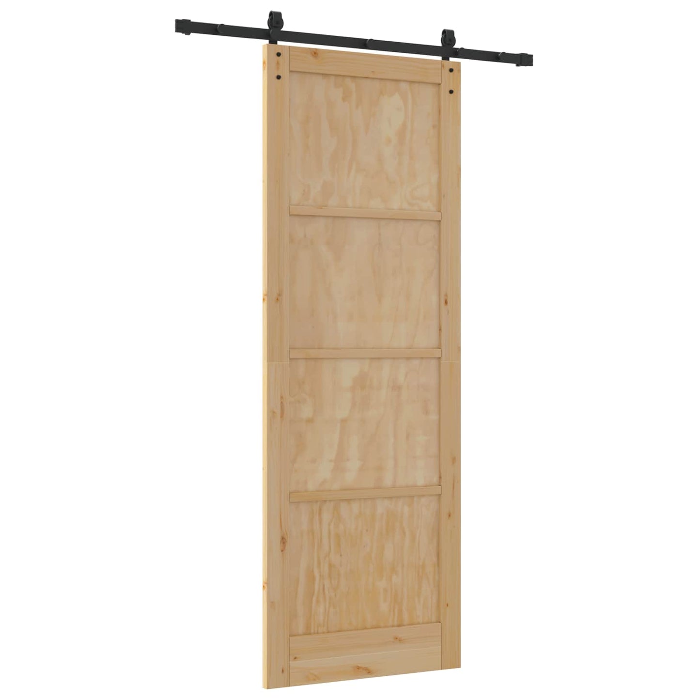 Sliding Door Natural 83 x 232 cm Solid Pine Wood