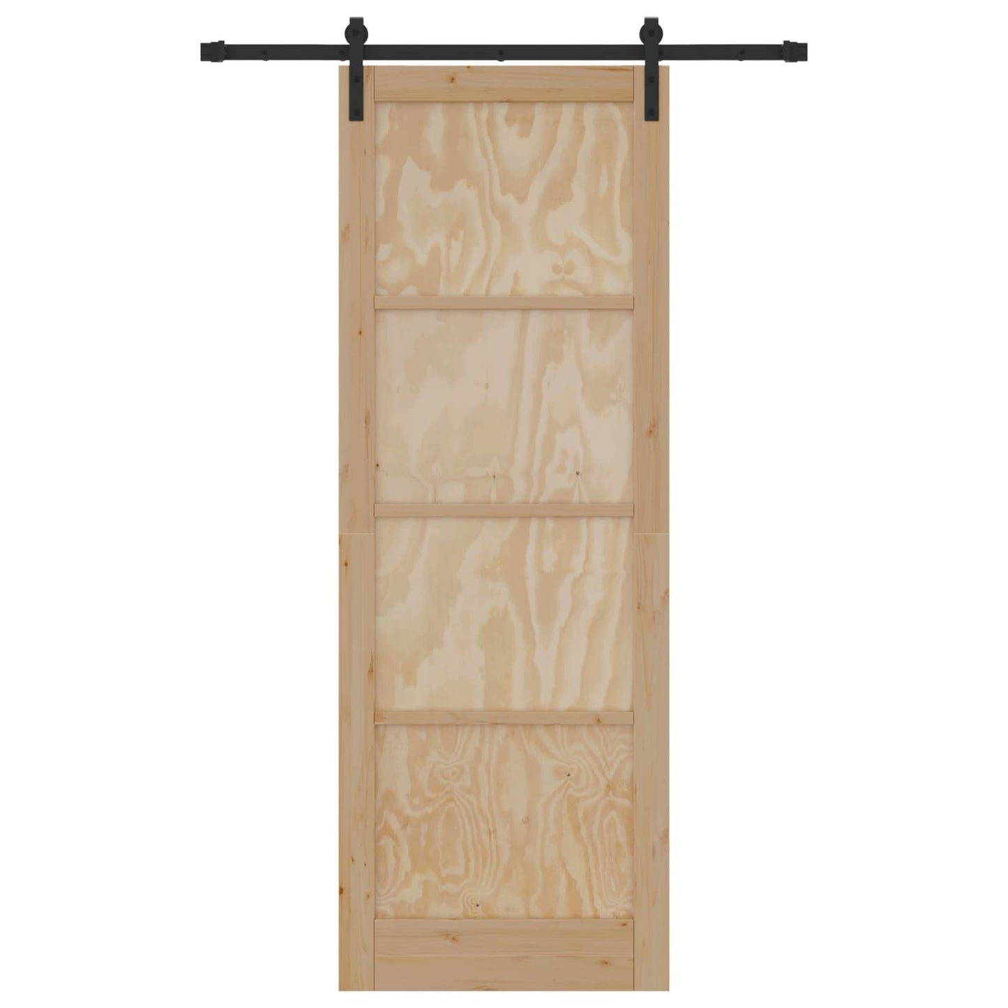 Sliding Door Natural 83 x 232 cm Solid Pine Wood