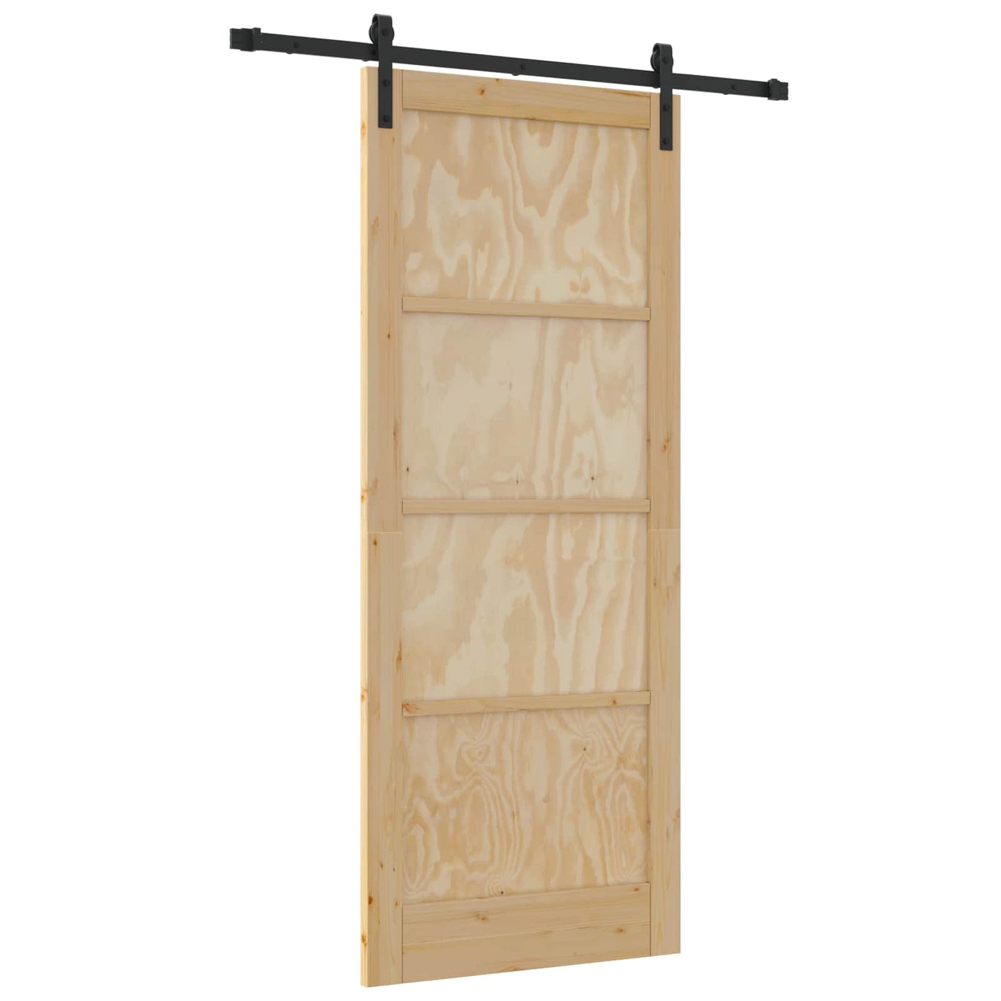 Sliding Door Natural 86 x 211 cm Solid Pine Wood
