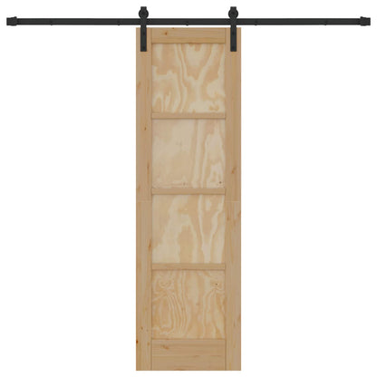 Sliding Door Natural 61 x 198.5 cm Solid Pine Wood