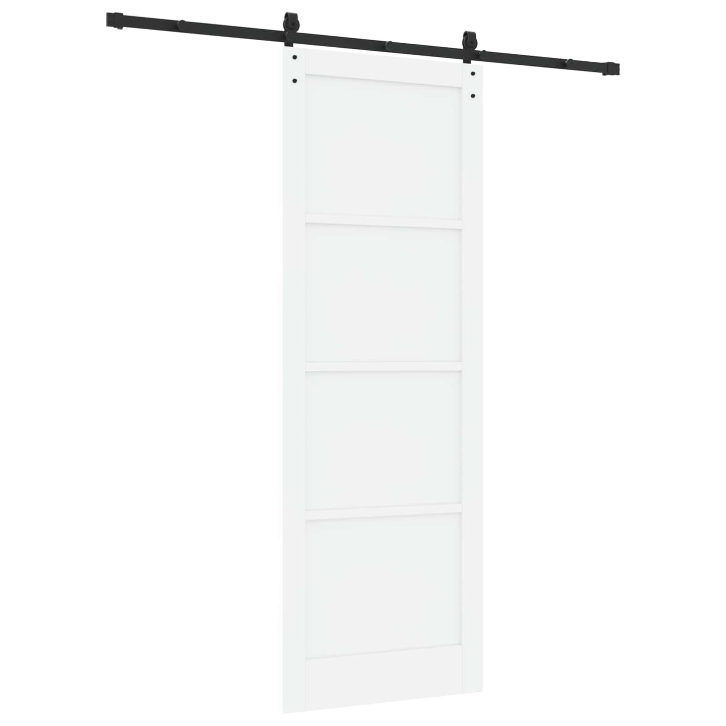 Sliding Door White 83 x 232 cm Solid Pine Wood